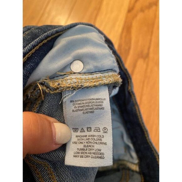 Free People, women's distressed mid rise skinny jeans size W25 - Picture 6 of 9